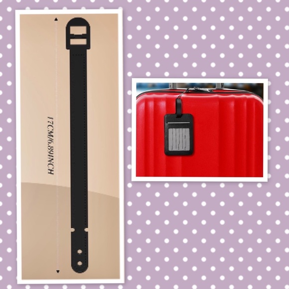 Custom Leather Luggage Tag, “Disney Bound” Suitcase ID Tag - Picture 2 of 2